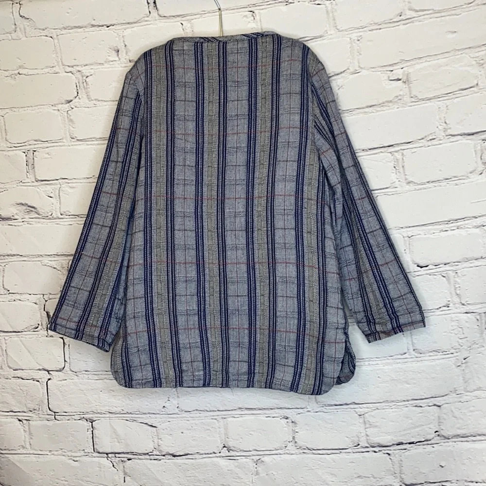 Old Navy Girl's Blue Plaid Jacket Size 5T